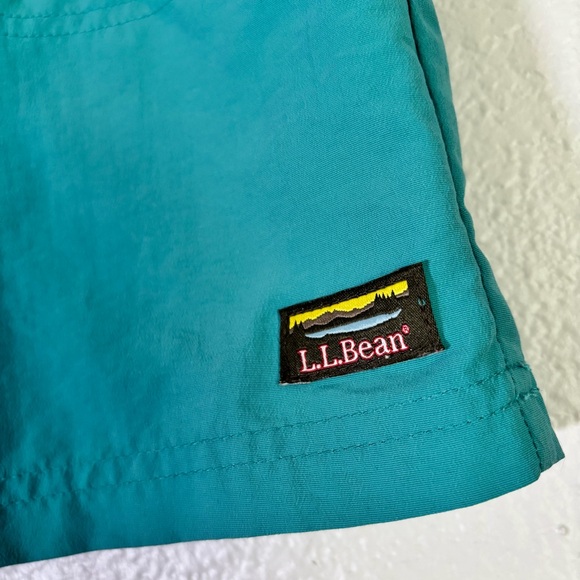 L.L. Bean Nylon Quick Dry Mini Skirt Green Teal Gorpcore Hiking Size Large - Picture 2 of 7